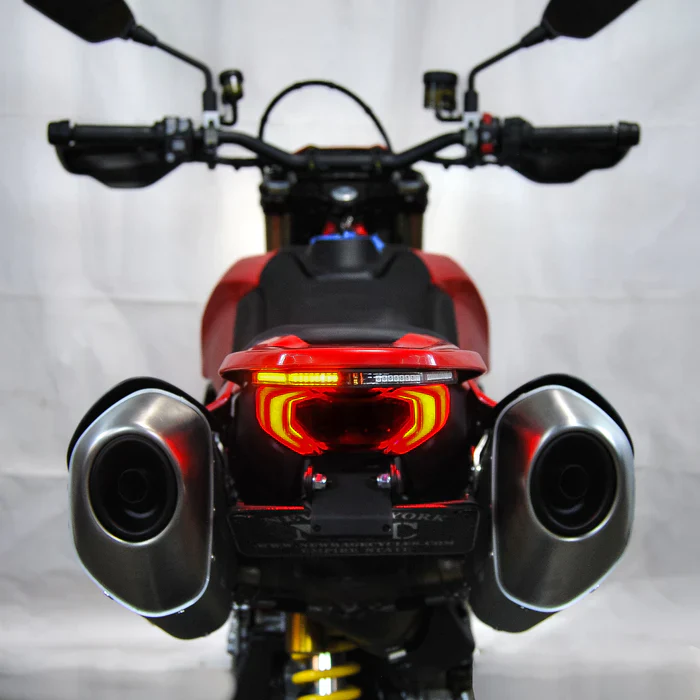 2024-2026 Ducati Hypermotard 698 Fender Eliminator / Tail Tidy with Turn Signals - Image 3