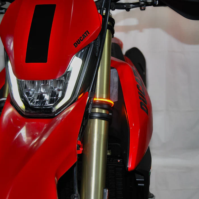 2024-2026 Ducati Hypermotard 698 Front LED Turn Signals by New Rage Cycles