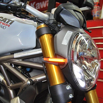 Ducati Monster 696 LED Front Turn Signals by New Rage Cycles - Image 3