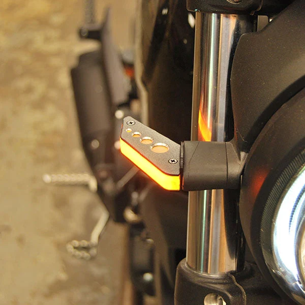 Ducati Scrambler Cafe Racer Front LED Turn Signals by New Rage Cycles - Image 4