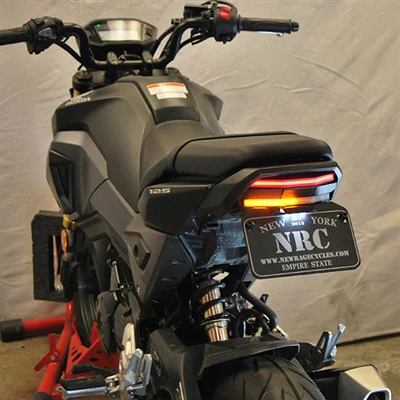 2013-2019 Honda Grom Fender Eliminator Kit / Tail Tidy with LED Tail Light and Turn Signals - Image 4