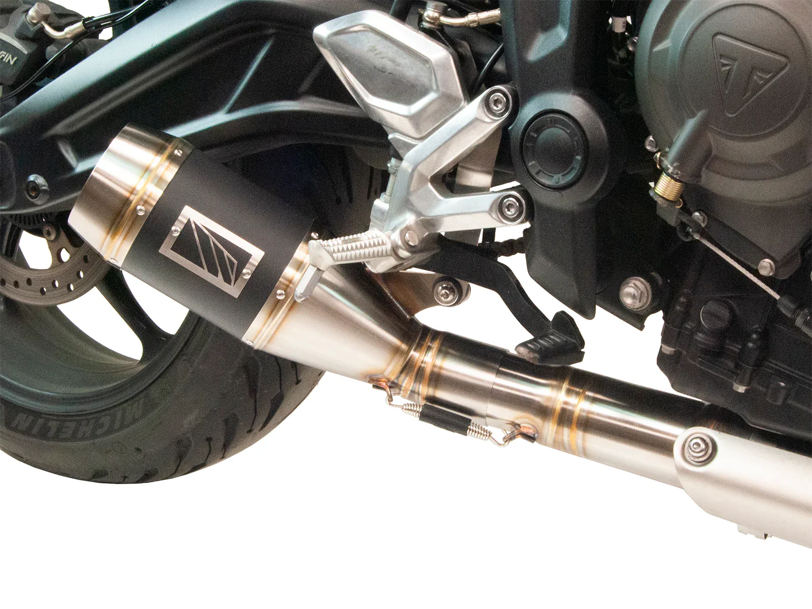 2021-2024 Triumph Trident/Tiger 660 Slip-On Exhaust - Image 4