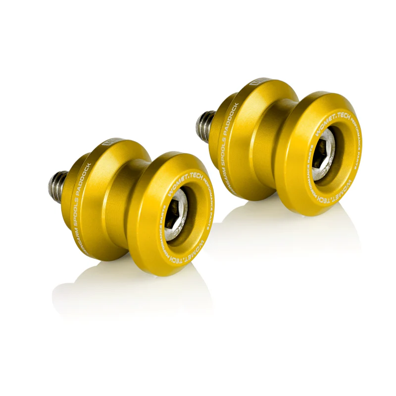 Triumph TT600 Swingarm Spools M6 by Womet-Tech | Womet-Tech M6 Paddock Stand Spools - Image 3